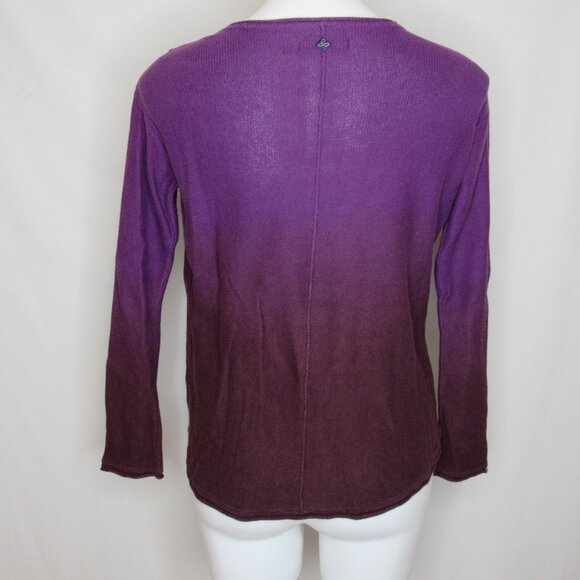 Prana Purple Ombre JULIANA Sweater Women's XS XSmall - Picture 3 of 8